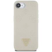 Husa premium pentru  iPhone 16e compatibila MagSafe Guess Luxury Series - Bej