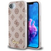 Husa premium pentru  iPhone 16e compatibila MagSafe Guess Luxury Series - Maro deschis