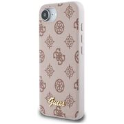 Husa premium pentru  iPhone 16e compatibila MagSafe Guess Luxury Series - Maro deschis