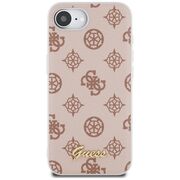 Husa premium pentru  iPhone 16e compatibila MagSafe Guess Luxury Series - Maro deschis