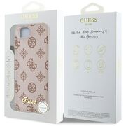 Husa premium pentru  iPhone 16e compatibila MagSafe Guess Luxury Series - Maro deschis