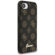 Husa premium pentru  iPhone 16e compatibila MagSafe Guess Luxury Series - Maro inchis