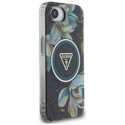 Husa premium pentru  iPhone 16e compatibila MagSafe Guess Luxury Series - Negru darth vader