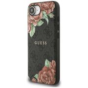 Husa premium pentru  iPhone 16e compatibila MagSafe Guess Luxury Series - Negru denim