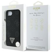 Husa premium pentru  iPhone 16e compatibila MagSafe Guess Luxury Series - Negru