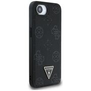 Husa premium pentru  iPhone 16e compatibila MagSafe Guess Luxury Series - Negru