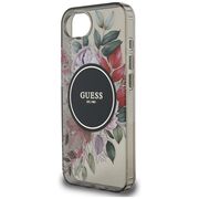 Husa premium pentru  iPhone 16e compatibila MagSafe Guess Luxury Series - Negru