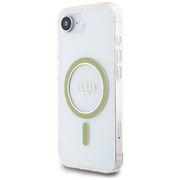 Husa premium pentru  iPhone 16e compatibila MagSafe Guess Luxury Series - Transparent