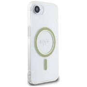 Husa premium pentru  iPhone 16e compatibila MagSafe Guess Luxury Series - Transparent
