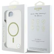Husa premium pentru  iPhone 16e compatibila MagSafe Guess Luxury Series - Transparent