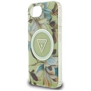 Husa premium pentru  iPhone 16e compatibila MagSafe Guess Luxury Series - Verde