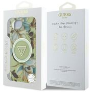 Husa premium pentru  iPhone 16e compatibila MagSafe Guess Luxury Series - Verde