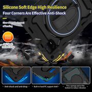 Pachet 360: Husa cu folie integrata pentru Xiaomi Pad 7 / Pad 7 Pro Shockproof Armor, negru