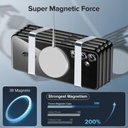 Husa pentru  Samsung Galaxy S25 Edge cu MagSafe si protectie pentru lentile anti-shock 1.5 mm transparent - Roz