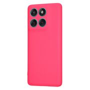 Husa pentru  Motorola Edge 60 Fusion Liquid Silicone, subțire, captusita cu microfibra, anti amprentă, protectie cameră foto, Fucsia