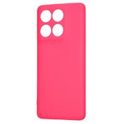 Husa pentru  Motorola Edge 60 Fusion Liquid Silicone, subțire, captusita cu microfibra, anti amprentă, protectie cameră foto, Fucsia