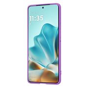 Husa pentru  Motorola Edge 60 Fusion Liquid Silicone, subțire, captusita cu microfibra, anti amprentă, protectie cameră foto, Mov