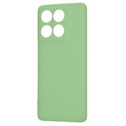 Husa pentru  Motorola Edge 60 Fusion Liquid Silicone, subțire, captusita cu microfibra, anti amprentă, protectie cameră foto, Verde deschis