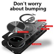 Husa pentru  Nothing Phone (3a) Pro cu protecție pentru cameră și suport magnetic integrat Ring Shockproof, Rosu