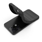 Husa pentru  Oppo Reno 13 Liquid Silicone, Microfibre Lining, Non-Slip Airbag Design, Negru