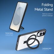 Husa pentru  Samsung Galaxy S25 Edge compatibila MagSafe, Flowing Lines Comfort Grip - transparent