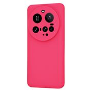 Husa pentru  Xiaomi 15 Ultra Liquid Silicone, subțire, captusita cu microfibra, anti amprentă, protectie cameră foto, Fucsia