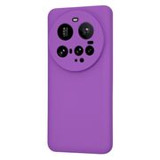 Husa pentru  Xiaomi 15 Ultra Liquid Silicone, subțire, captusita cu microfibra, anti amprentă, protectie cameră foto, Mov
