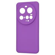 Husa pentru  Xiaomi 15 Ultra Liquid Silicone, subțire, captusita cu microfibra, anti amprentă, protectie cameră foto, Mov