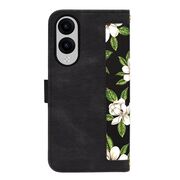Husa tip carte pentru  Samsung Galaxy S25 Edge, functie stand si port carduri, Negru