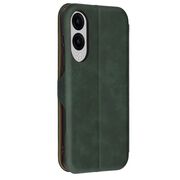 Husa tip carte pentru Samsung Galaxy S25 Edge Smart Wallet fata - spate protectie 360 - Verde