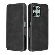 Husa tip carte pentruMoto G75 Smart Wallet fata - spate protectie 360 - Negru