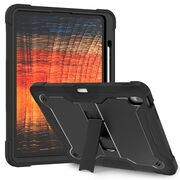 [Pachet 360°] Husa + folie din sticla pentru  Samsung Galaxy Tab S10 FE Plus 13.1 inch Rugged Heavy Duty - Negru