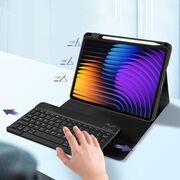 Husa cu tastatura iluminata detasabila pentru Xiaomi Pad 7 / 7 Pro, negru
