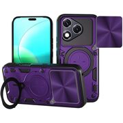 Husa pentru  Honor 400 Lite cu protecție pentru cameră și suport magnetic integrat Ring Shockproof, Mov