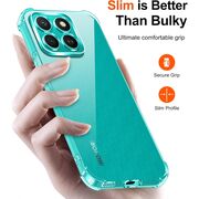 Husa pentru  Honor X8c Slim Anti-Shock 1.5mm reinforced 4 corners, Transparent