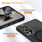 Husa pentru  Samsung Galaxy S25 Edge cu MagSafe, Ghost Series, frosted - Albastru