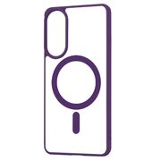 Huse pentru  Samsung Galaxy S25 Edge cu MagSafe Crystal Clear Back Series - Mov