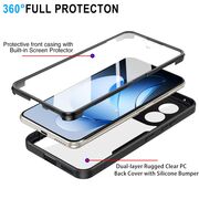 Set 360: Husa cu folie integrata pentru  Oppo Reno 13 Protectie 360 fata / spate - Mov