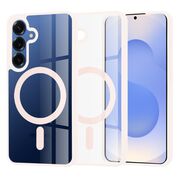 Huse pentru  Samsung Galaxy S25+ cu MagSafe Crystal Clear Back Series - Roz