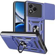 Husa pentru  Honor 400 Lite Ring Armor Kickstand Tough Rugged Cover cu protectie camera, Albastru