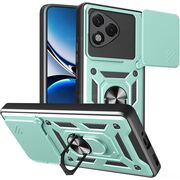Husa pentru  Honor 400 Lite Ring Armor Kickstand Tough Rugged Cover cu protectie camera, Verde