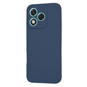 Husa pentru  Honor 400 Lite Liquid Silicone, subțire, captusita cu microfibra, anti amprentă, protectie cameră foto, Albastru