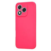 Husa pentru  Honor 400 Lite Liquid Silicone, subțire, captusita cu microfibra, anti amprentă, protectie cameră foto, Fucsia