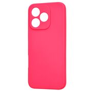 Husa pentru  Honor 400 Lite Liquid Silicone, subțire, captusita cu microfibra, anti amprentă, protectie cameră foto, Fucsia