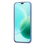 Husa pentru  Honor 400 Lite Liquid Silicone, subțire, captusita cu microfibra, anti amprentă, protectie cameră foto, Lavanda