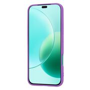 Husa pentru  Honor 400 Lite Liquid Silicone, subțire, captusita cu microfibra, anti amprentă, protectie cameră foto, Mov