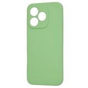 Husa pentru  Honor 400 Lite Liquid Silicone, subțire, captusita cu microfibra, anti amprentă, protectie cameră foto, Verde deschis
