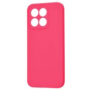 Husa pentru  Honor X8c Liquid Silicone, subțire, captusita cu microfibra, anti amprentă, protectie cameră foto, Fucsia
