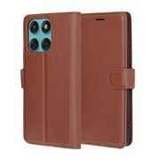 Husa pentru  Motorola Edge 60 Fusion tip carte cu inchidere magnetica, compartimente pentru carduri si functie stand, Maro