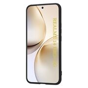 Husa pentru  Realme 14 Pro+ Plus Liquid Silicone, subțire, captusita cu microfibra, anti amprentă, protectie cameră foto, Negru